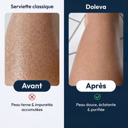 Serviette de douche exfoliante Doleva