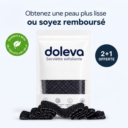 Serviette de douche exfoliante Doleva