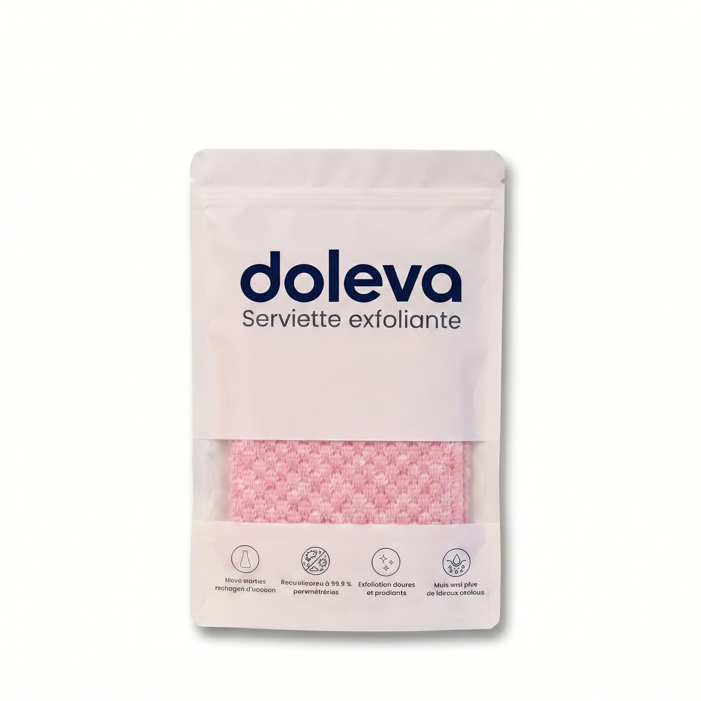 Serviette de douche exfoliante Doleva