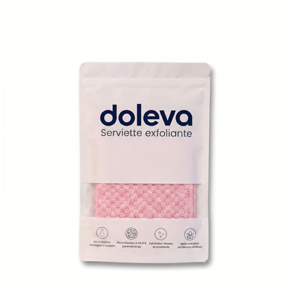 Serviette de douche exfoliante Doleva