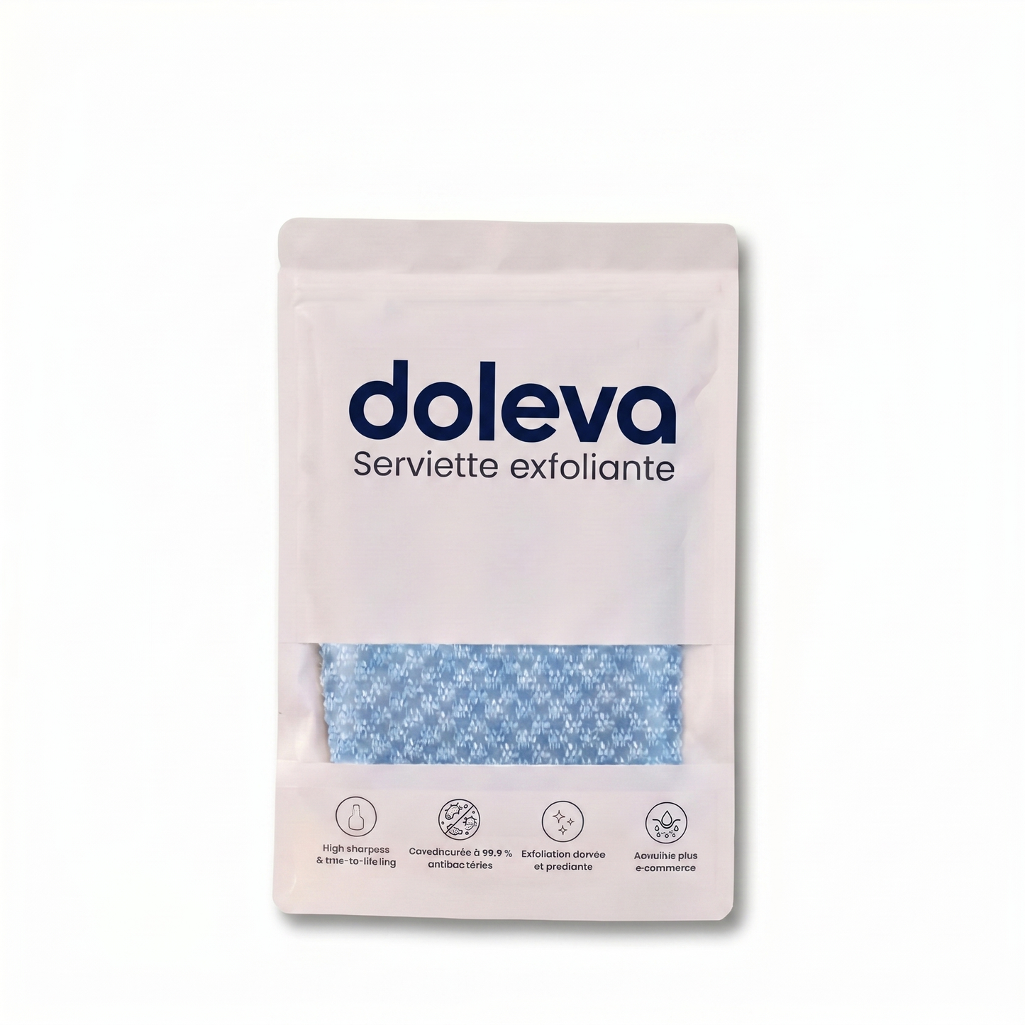 Serviette de douche exfoliante Doleva