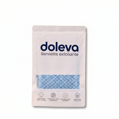 Serviette de douche exfoliante Doleva