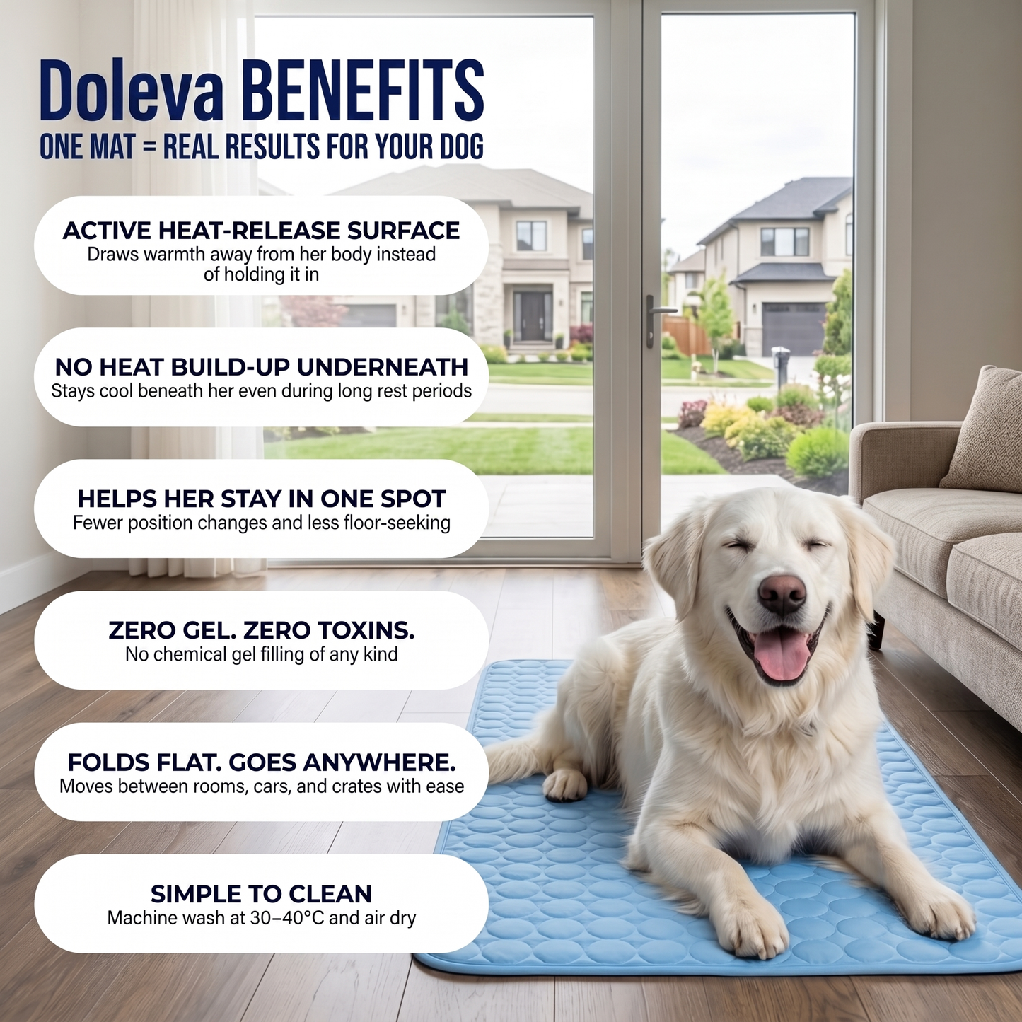 Protect Your Dog From Overheating And Dangerous Heat Stress With Doleva Cooling Mat